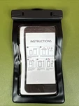 Earth Pak Waterproof Dry Bag Phone Case Holder Black With Clear Cover Pouch. Fixed Price $12.00.