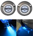 Lumitec Seablaze Mini Blue Led Underwater Boat Lights Surface Mount Pair 101246. Fixed Price $349.39.