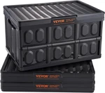 Vevor 45L Collapsible Storage Bins With Lids 3 Packs, Stackable Utility Crates. Fixed Price $95.43.