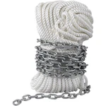 Boat Anchor Rode & Chain 15' X 5/16" 1/2" 200' Nylon Rope Windlass-grade. Fixed Price $94.99.