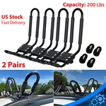 2 Pairs Canoe Boat Kayak Roof Rack Suv Truck Top Mount Carrier J Cross Bar. Fixed Price $29.99.