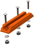 Yakattack Geartrac 4" Orange 0.9" Wide Polymer Surface Mount W/ Hardware. Fixed Price $19.48.