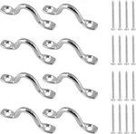 Bowkin 8PCS M5 Stainless Steel Pad Eye Straps With 16 Screws Kayak Boat Kit. Fixed Price $12.50.