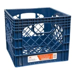 Juggernaut Storage 16QT Heavy-duty Plastic Square Milk Crate Blue Navy. Fixed Price $35.94.