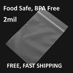 Clear Seal Plastic Bags Jewelry Zipper Top Lock Reclosable Baggies Mil 2ML. Fixed Price $78.11.