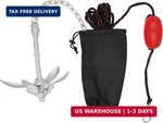 Extreme Max 3006.6785 Boattector Complete Deluxe Grapnel Anchor Kit For Small. Fixed Price $40.48.