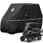 Libzaki Waterproof Golf Cover, 420D Fit For 4+2 Passenger Cart, Black. Fixed Price $107.94.