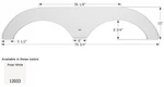 Icon 12033 Fender Skirt Tandem. Fixed Price $238.18.