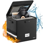 Docsafe Vinyl Record Storage Box With Lock,fireproof Water 13"X13"X13", Black. Fixed Price $38.95.