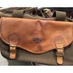 Cabelas Brown Canvas Leather Hunting Fishing Gear Bag Duffel Shoulder Strap. Fixed Price $108.75.