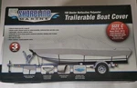 By Shoreline Marine 150 Denier Reflective Polyester Trailerable Boat Cover 14-16. Fixed Price $60.00.