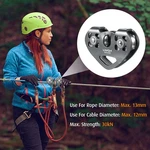 Lixada 30KN Cable Trolley Pulley With Ball Bearing Climbing Caving Aloft Wor Bbt. Fixed Price $18.49.