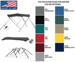 7.6OZ Boat Bimini Top 3 Bow Smoker Craft Magnum 160/161 1991. Fixed Price $528.08.