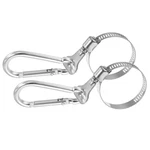 Patikil Adjustable Flagpole Clips 0.8-1.5 Inch, 2 Pcs Stainless Steel Po.... Fixed Price $10.26.