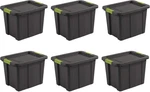 18 Gal Latching TUFF1 Storage Tote, Stackable Bin With Lid, Plastic Contai. Fixed Price $134.11.