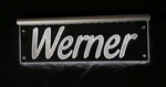 Werner Led Name Plate Or Your Trucker Sign Personalised Werny. Fixed Price $60.63.