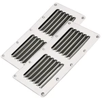 Amarine Made Stainless Steel Stamped Louvered Vent 4.5"X9", 2-PACK. Fixed Price $17.57.