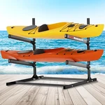 Fitiroker 2TIER Freestanding Kayak Storage Rack, Steel With Adj.... Fixed Price $183.97.