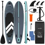 Serenelife Inflatable Stand-up Paddle-board W/ Double-action Hand Pump(black). Fixed Price $259.99.