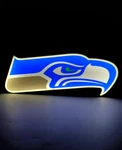 Seattle Seahawks Led Light Box Sign Lamp Usb Powered 3D Print. Fixed Price $39.99.
