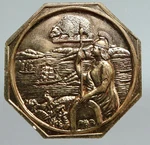 1948 Usa California Commemorative Vintage Gold Rush Panning Medal I90787. Fixed Price $838.20.