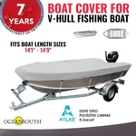 Hull Fishing Boat Cover Waterproof Heavy Duty 14'1" - 14'9". Fixed Price $103.70.