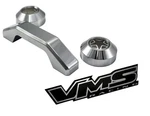 Vms Racing Chrome Windshield Bumper Rests And Footman Loop Bar Tie Down 3PCS .... Fixed Price $98.38.