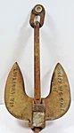 Roloff Vintage Marine Boat Anchor Cast Iron Nautical. Fixed Price $55.00.