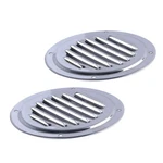Hoffen 5" Round Louvered Air Vent, 2 Pack Stainless Steel Marine Boat Silver. Fixed Price $15.17.