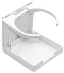 New Shoreline Marine SL52112 Drink Holder Fold Up White Boat Can Beer Adjustable. Fixed Price $5.99.