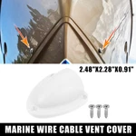 2.48"X2.28"X0.91" Marine Boat Transducer Cap Clam Shell Vent Wire Cover White. Fixed Price $9.75.