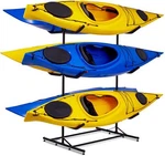 Raxgo Freestanding Kayak Storage Rack - Indoor/outdoor Black, Used. Fixed Price $71.90.