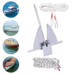 13LBS Boat Anchor With 1/3" 6.6FT Galvanized Steel Chain + 8/17" 98FT Rope Kit. Fixed Price $62.54.