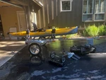 Hobie Kayak Mirage Drive 12 Foot And Dual Trailer Yakima. Fixed Price $3295.00.