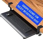 Hidden On Under Desk Pull Out Keyboard Tray Table 25 30 W/ Clamps Slide. Fixed Price $24.88.