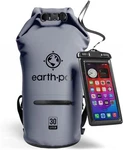 Earth Pak Waterproof Dry Bag With Zippered Pocket - 30L, Gray. Fixed Price $42.52.