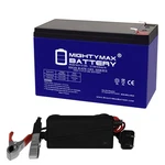Mighty Max 12V 9AH Gel F2 Battery Compatible With Humminbird Gcbk + Charger. Fixed Price $44.99.