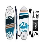 Roc Inflatable Stand Paddle Board With Sup Accessories, 10' 33" X6" Navy. Fixed Price $108.00.