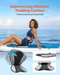 Vevor Kayak Seat, Pack 1" Thick, Universal Paddle Board With Back Support. Fixed Price $58.95.