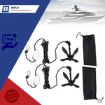 Folding Anchor Set 2 1.5 3.3 5.5 7.1LB For Small Boats Canoe Paddle Boards Usa. Fixed Price $20.97.