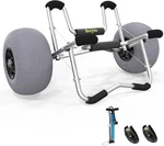 Bonnlo Kayak Cart Trolley 12 Big Beach Wheels Foldable With Straps. Fixed Price $95.01.