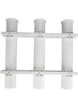 Pactrade Marine Boat White Uv Stabilized Plastic Fishing Rod Holder Three Tube. Fixed Price $31.94.