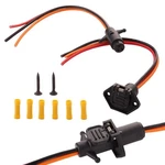 Txrxiz 12-24V 10 Gauge 3 Plug For Wires, Red & Orange Black. Fixed Price $37.35.