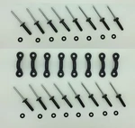 8 Pc Set Of Nylon Pad Eyes 16 Grip Rivets For Kayak Canoe Boat Rigging. Fixed Price $17.95.