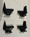 Set X 4 Gunwale/loadstop L-shaped Brackets Compatible W/yakima Roundbar. Fixed Price $65.00.
