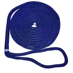 New England Ropes 3/4" Double Braid Dock Line - Blue W/tracer 25'. Fixed Price $85.99.