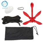 For Skiff Kayak Fishing Jet All Acceptable Folding Anchor Buoy Kit Red. Fixed Price $23.85.