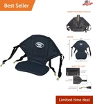 Adjustable Universal Kayak Seat & Backrest With Convenient Water Bottle Pouch. Fixed Price $50.99.