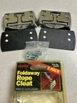 Keeper Foldaway Rope Cleat Two Pack #05628 Chrome Includes Mounting Screws. Fixed Price $16.50.